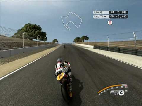 MotoGP 2008 PC Video Game Laguna Seca Run