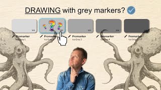 Why draw with Grey Markers? | Drawing Process explained