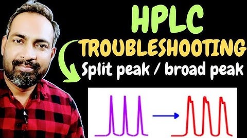 HPLC Troubleshooting split peak & broad peak | interview questions  | hindi