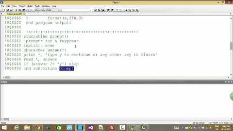 Subroutines in Fortran (Part2)
