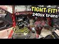 Cutting up a Honda Civic to fit a RWD Transmission!