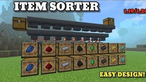 Minecraft EASY Automatic Sorting System 1.20 Tutorial - Auto sorter