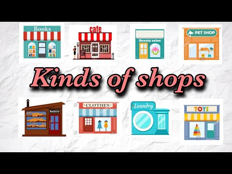 Kinds of shops in English