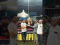 “Proud Moment Presenting the Cricket Trophy 🏏 #prashantvankore