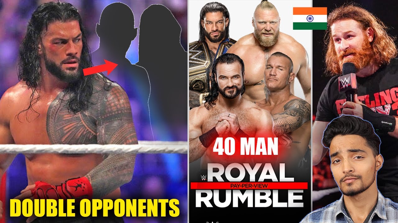 WHAT😯..Roman Reigns Double Opponents, 40 Man Royal Rumble, New Undisputed Tag Titles Design, Sami