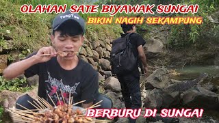 OLAHAN SATE BIYAWAK SUNGAI HASIL TANGKAPAN DI SUNGAI