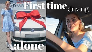 first time driving alone | vlog