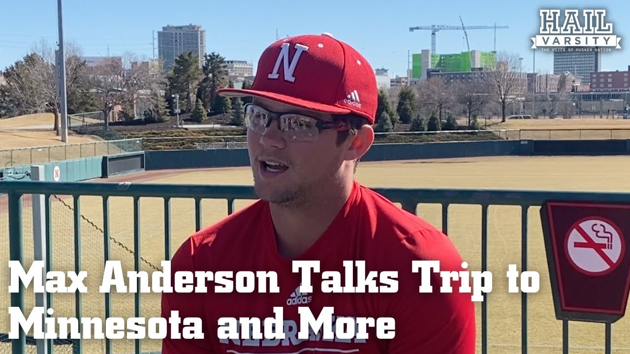 Nebraska Baseball: Max Anderson Talks Trip to Minnesota, More - YouTube