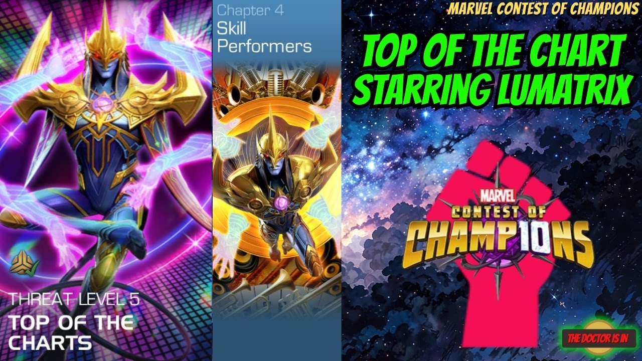 Как пройти побочный квест MCOC // Вершина чартов // В ролях Lumatrix // Marvel: Битва чемпионов