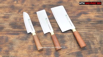 DAO PHÚC SEN,  BỘ DAO THÉP TRẮNG KHÔNG GỈ GIÁ TỐT _ HÀNG CHUẨN CỦA HTX DAO PHÚC SEN