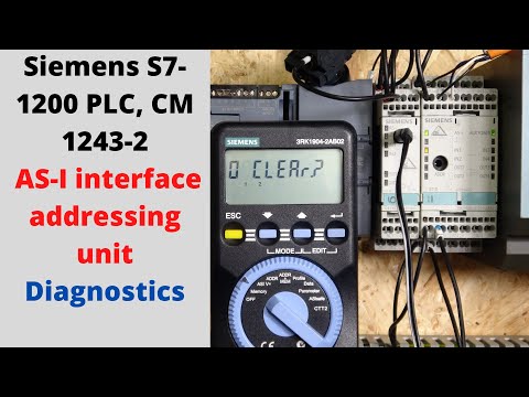 Siemens S7-1200 PLC, CM 1243-2 AS-i interface addressing unit, diagnostics. English