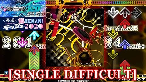【DDR A20 PLUS】 ノルエピネフリン [SINGLE DIFFICULT] 譜面確認＋クラップ
