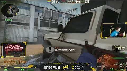 CS:GO - s1mple plays FPL on Cache 12.11.2017