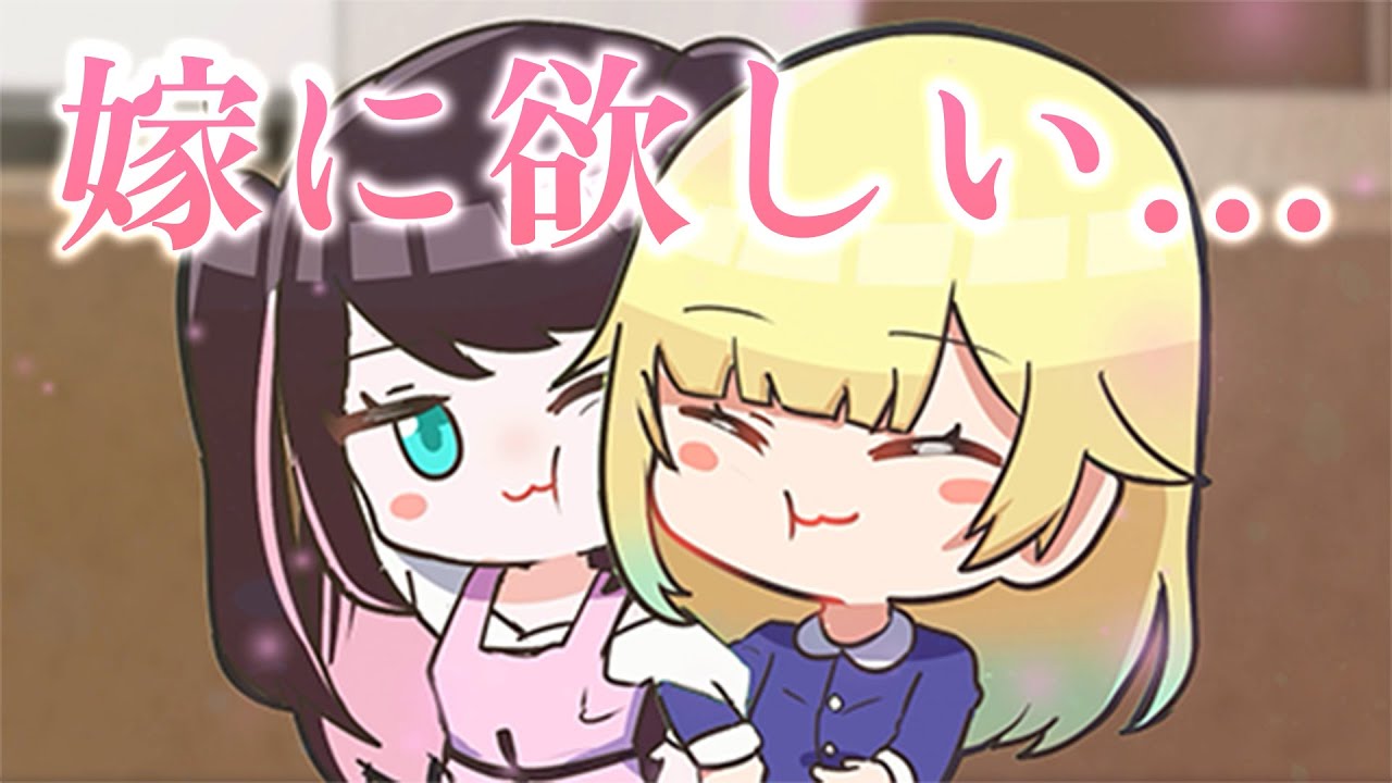 なずなが嫁にほしくなるエマたそ【ぶいすぽっ！/藍沢エマ/花芽なずな/手描き切り抜き】