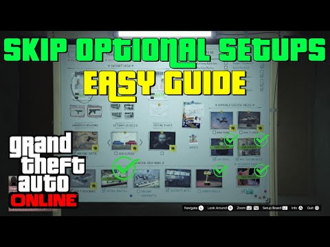 How to SKIP the OPTIONAL SETUPS for the Diamond Casino Heist