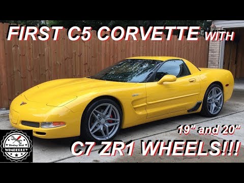 First Look @ C5 Chevy Corvette with C7 ZR1 Replica Wheels 19/20 19x9.5 20x11 Rims Z06 Grand Sport GS