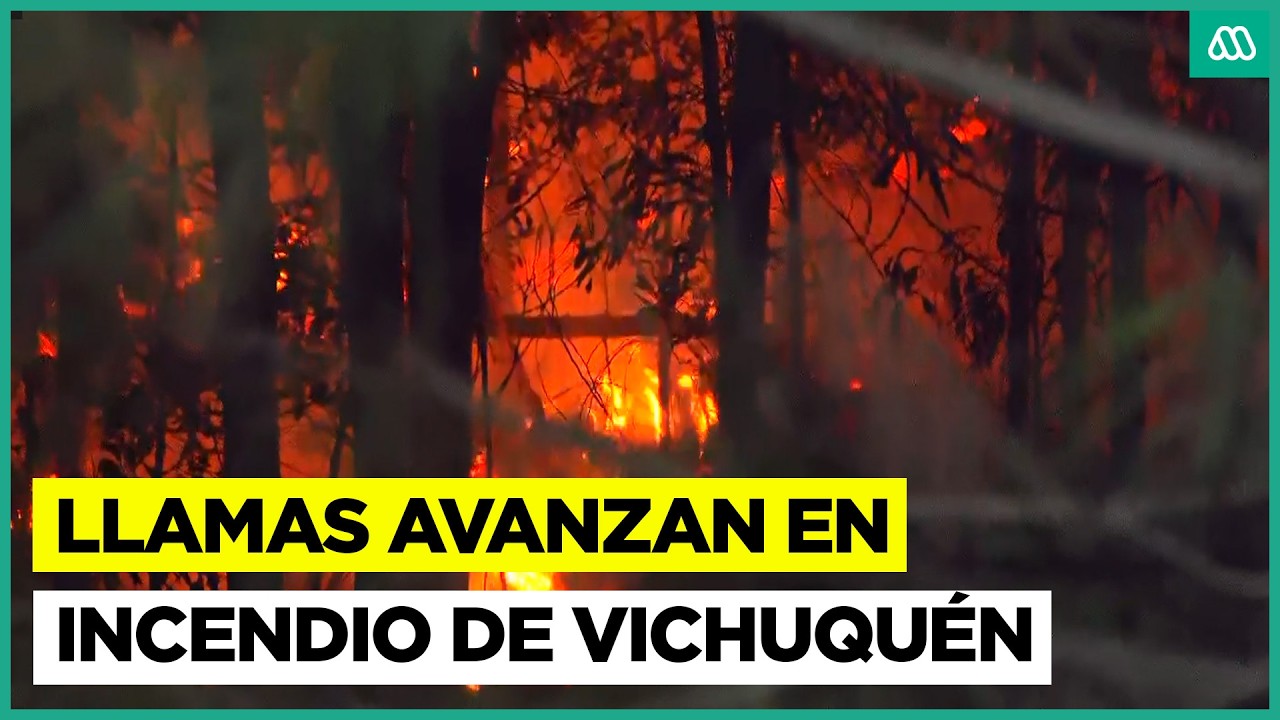 Combate de voraz incendio en Vichuquén: Continúa arduo trabajo de bomberos en la zona