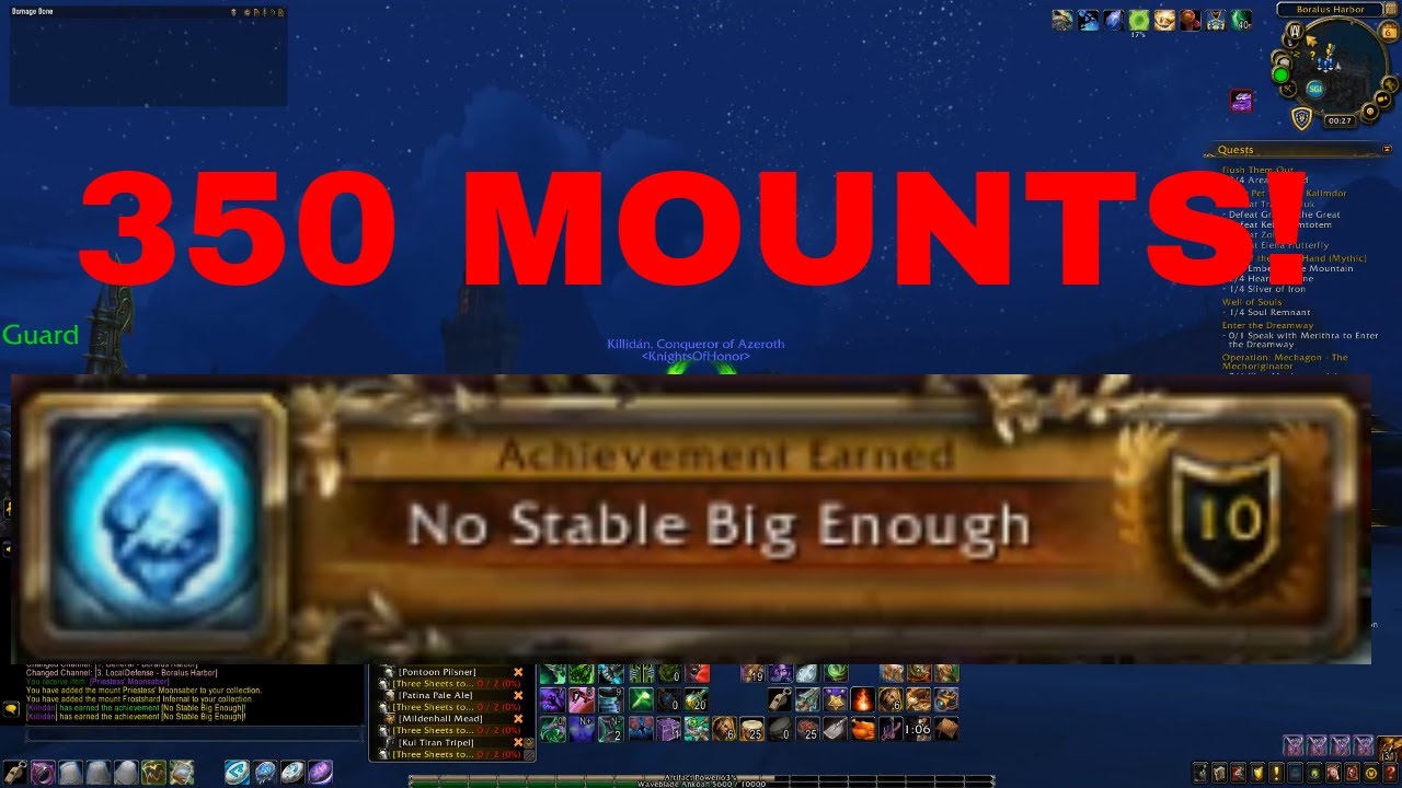 World of Warcraft - No Stable Big Enough! 350 Mounts!