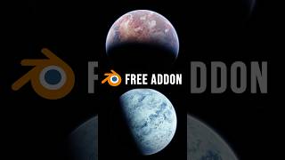 THIS BLENDER ADDON IS INSANE for 3D PLANETS 🪐 #blender #b3d @artinvader_