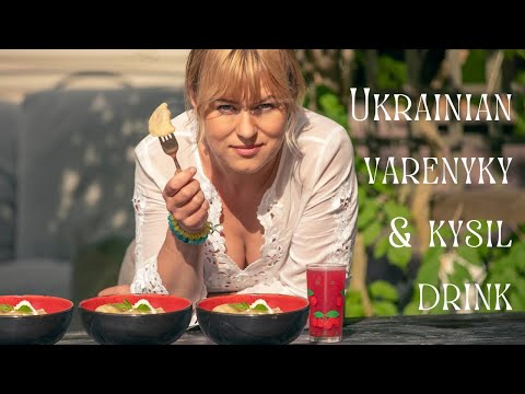 UKRAINIAN traditional VARENYKY with sour cherries and cherry KYSIL drink | Summer 2022