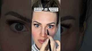 Demi Under Eye Method VS Foundation Under Eye Method #undereyetechnique #undereyebags #undereyes