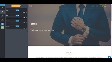 SITE123 - How to add/remove page from the navigation menu