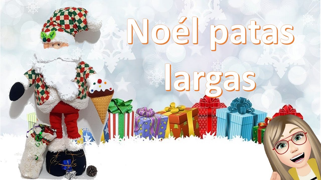 Como Hacer Noél patas largas - Moldes GRATIS
