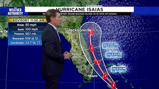 WATCH: Hurricane Isaias 11 a.m. Saturday update