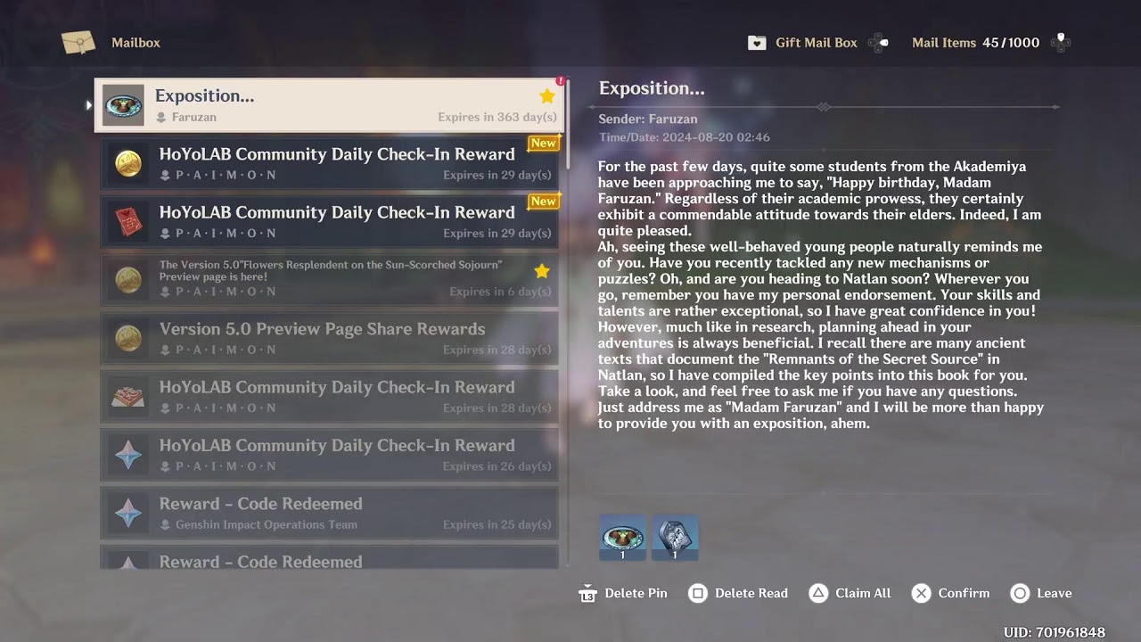 Genshin Impact (PS5) Summertide Scales and Tales event An Odd Textual Mystery YouTube