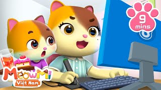Mèo con nhớ mẹ đi làm | Con yêu mẹ | Nhạc thiếu nhi vui nhộn | MeowMi Gia đình những chú mèo