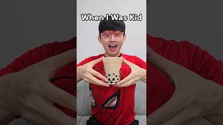How To Drink Boba -Kid vs Now-