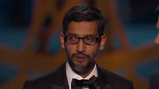 2017 Breakthrough Prize Ceremony  Jean Bourgain, Jeremy Irons, Sundar Pichai