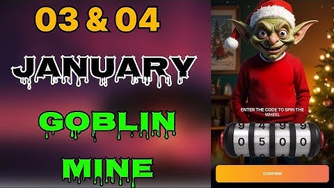 Goblin mine game code 03 January | Goblin Mine Game gift bags Code | Goblin Mine Game Daily Code |