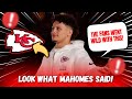 😱NOW! LOOK WHAT MAHOMES SAID TODAY! TOOK EVERYONE BY SURPRISE! KANSAS CITY CHIEFS NEWS!