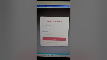 Zomato Login Page Using HTML & CSS | Complete Responsive UI Design Tutorial