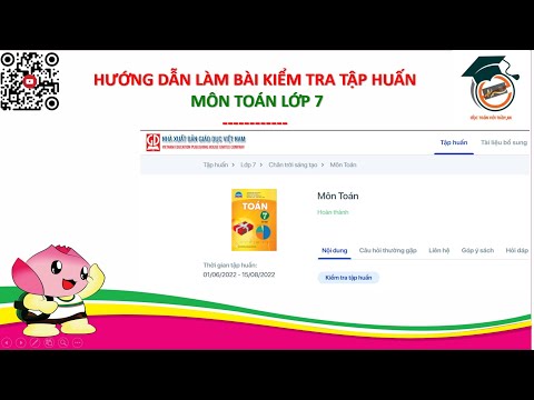 HƯỚNG DẪN LÀM BÀI KIỂM TRA TẬP HUẤN SÁCH GIÁO KHOA TOÁN 7 – BỘ SÁCH CHÂN TRỜI SÁNG TẠO.