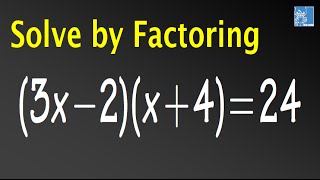 Solve (3x-2)(x 4)=24