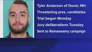 NH man on trial for threatening to kill presidential candidates found dead as jury was deciding verd
