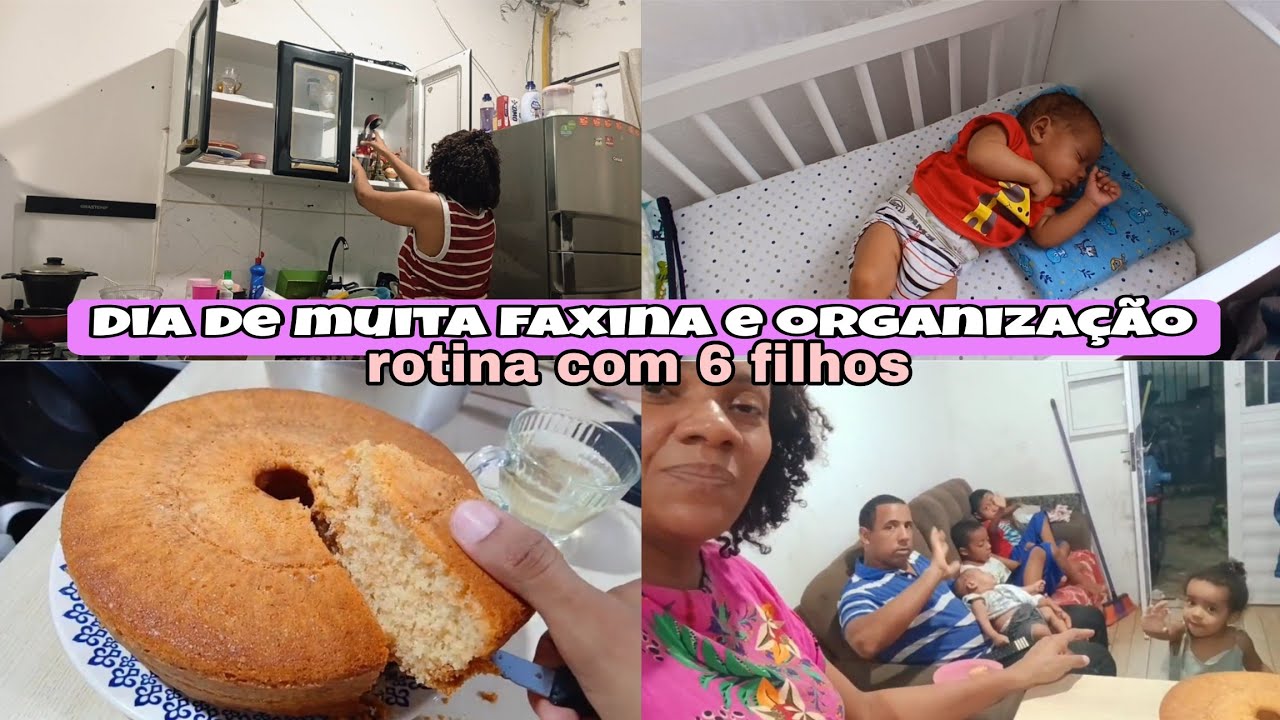 FAXINA NO ARMÁRIO DA COZINHA/Arrumação no quarto/ROTINA COM 6 FILHOS/receitinha.💕 #viralvideo 