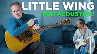 YOU GOTTA LEARN THIS !!! LITTLE WING ON ACOUSTIC  #chrisbrennanguitar #jimihendrix  #littlewing