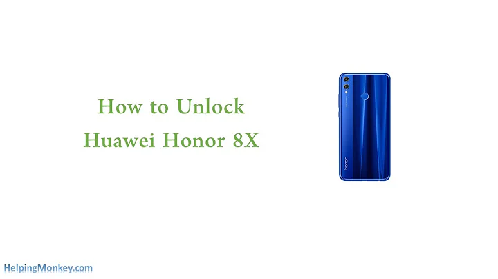 How to Unlock Huawei Honor 8X - When Forgot Password