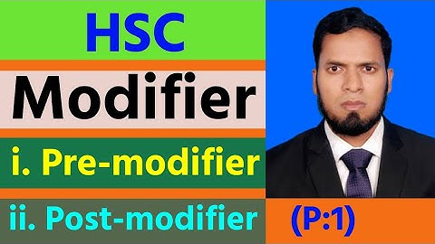 HSC Modifier Shortcut Rules ll Pre-modifier ll Grammar (P:1)
