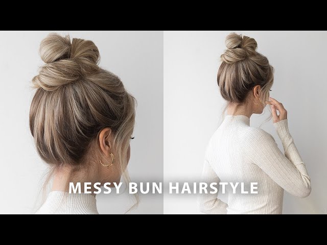 How To Do a Messy Bun with Thin Hair - Quick and Easy Tutorial