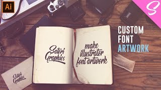 BEST WAYS To Make Artwork For Your Font - Illustrator Typography Tutorial