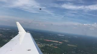 American Eagle Bombardier CRJ-200 Takeoff from Greenville-Spartanburg International Airport (GSP)