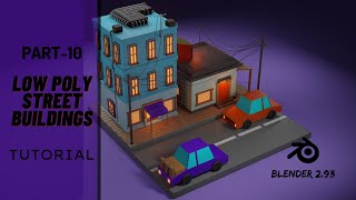 Blender 2.93|Part-10|low poly modeling|blender tutorials|beginners|blender telugu|concet art|3Dmodel