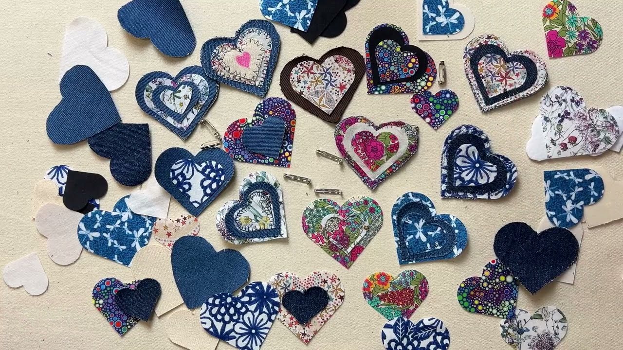 Fabric Brooch Making + Textile Art