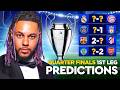 CHAMPIONS LEAGUE QUARTER FINAL PREDICTIONS! (1ST LEG)  🔥