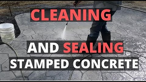How To Clean And Seal A Stamped Concrete Patio (New or Old)