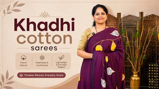 Khadhi cotton sarees-Rangvarsha Sarees-Pure cotton sarees in exquisite embroidered & woven pattern screenshot 4